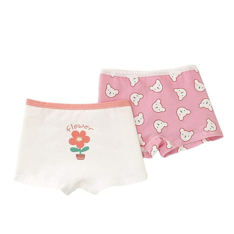 Girls' Baby Soft Cotton Underwear Briefs,Toddler Kids Padded