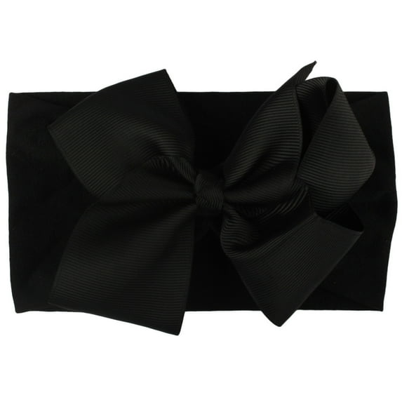 Girls Baby Toddler Solid Headband Hair Band Bow Accessories Headwear