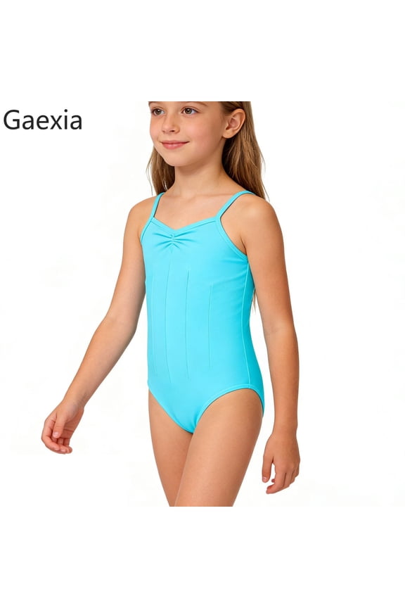 Girls Backless Tank Leotard for Ballet Dance Performance Gymnastics Practice and Stretchable Comfort Fit