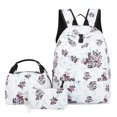 thumbnail image 1 of Young Adults Backpack 3 Piece Set Large Capacity Floral Print Office Travel Daily Use, 1 of 4