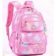 thumbnail image 1 of School Backpack for Girls Cute School Bag for Students Kids Large Book Bag with Multiple Pockets Splash-proof Bookbag for Children, Pink, 1 of 7