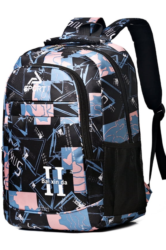 Girls Backpack School Backpack for Kids, Large Lightweight Bookbag with Multi-pockets, Pink