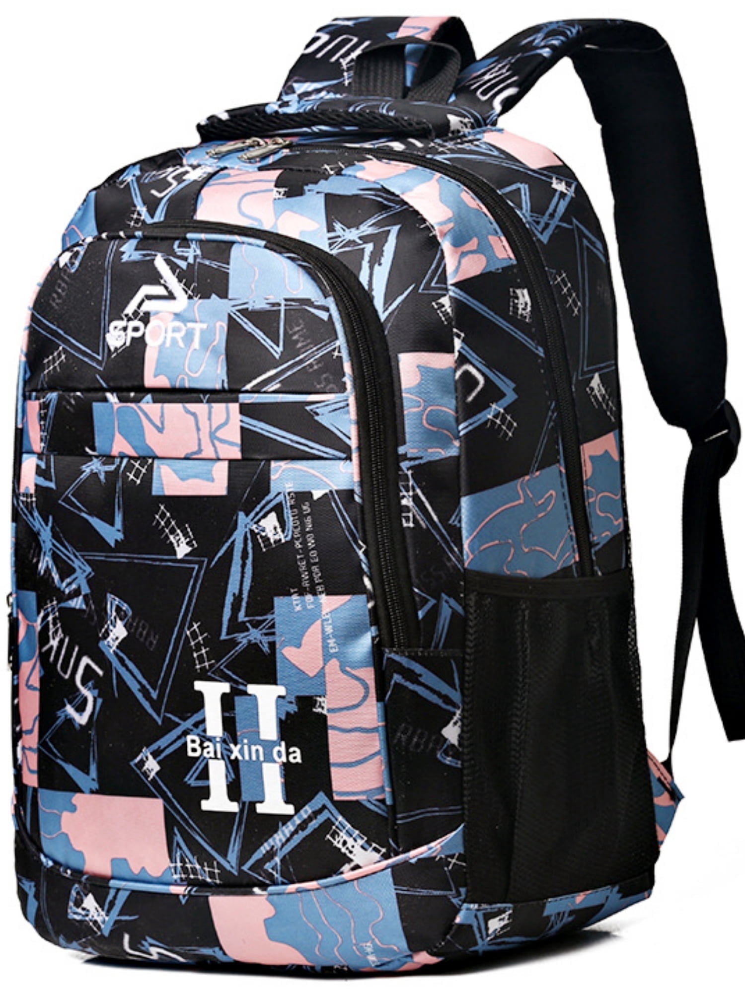 Tyethy School Backpack Girls Bookbag Large Lightweight Kids Backpack Multi-pockets Casual School Bag for Teens Students, Pink