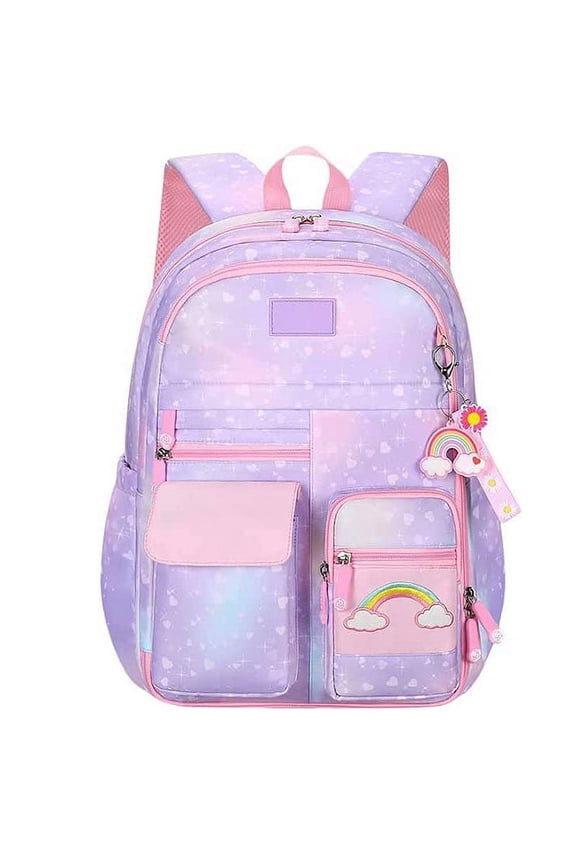 Girls Backpack, School Backpacks for Girls, Cute Book Bag with Compartments for Teen Girl Kid Students Elementary Middle School