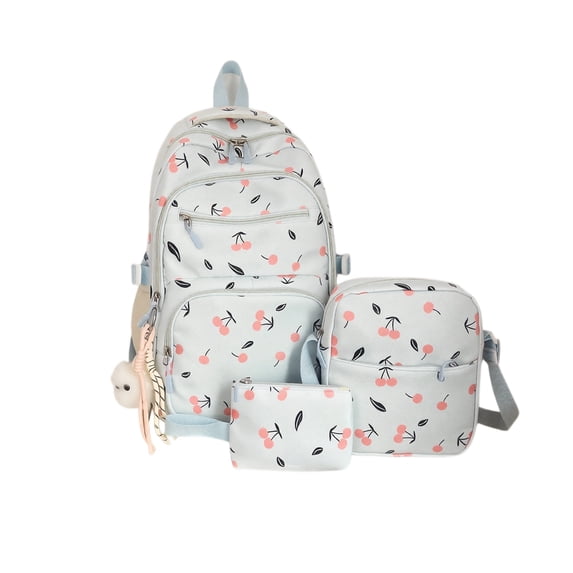 Girls Backpack Set, Cute School Backpack for Teens Girls Kids Bookbags for Elementary High School Women Laptop Bags Daypacks Set With Lunch Bag and Pencil Case