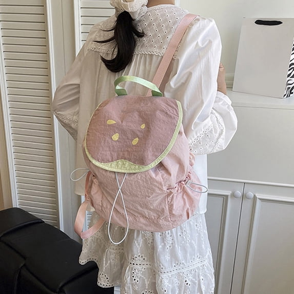 Girls Backpacks Compact Casual Daypack Cute School Backpack with Comfortable Shoulder Straps Pink One Size