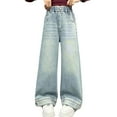 thumbnail image 1 of Girls Baggy Jeans Elastic High Waist Wide-Leg Palazzo Denim Pants Teen Jeans for Girls 12-15 Years Cute&nbsp;Girl&nbsp;Clothing, 1 of 9