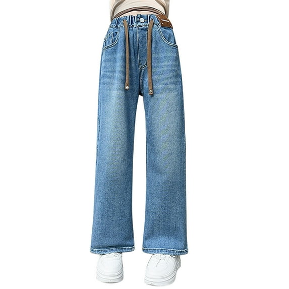 Girls Baggy Jeans High Waist Wide Leg Pants Teen Girl Clothes Cute Clothes for Girls 10-11 Years Girls Fashion