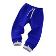 thumbnail image 1 of Girls Baggy Pants New Toddler Girl Sweatpants Fashion Colour Blocking Girl's Jogger Sweatpants Straight Leg High Waisted Baggy Athletic Pants Casual Jogger Pants for Girls Size 5-6 Years, 1 of 3