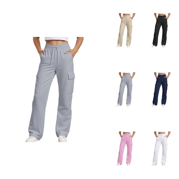 Girls Baggy Sweatpants – Oversized Wide Leg Elastic Waist Drawstring Lounge & Athletic Pants for Toddler to Tween (4-14 Years)