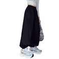 thumbnail image 1 of Girls Baggy Wide Leg Pants Kids Elastic Waist Parachute Track Pants with Pockets Tween Girls Trendy Clothes Bow Sweatpants, 1 of 3