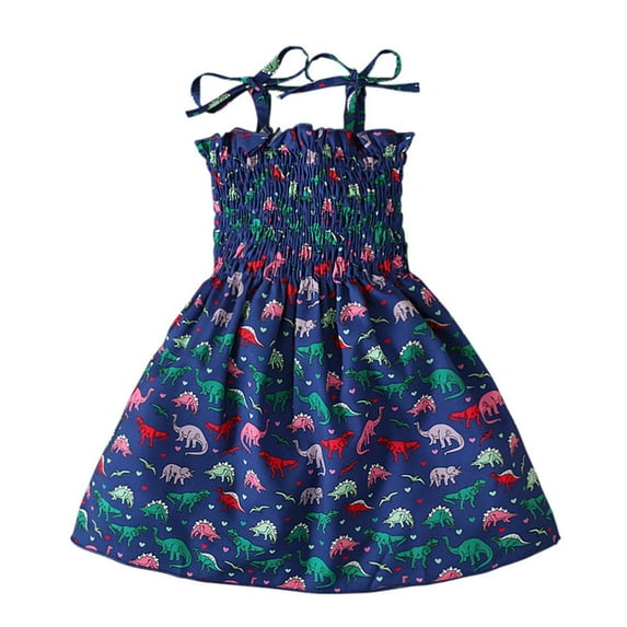 Girls Ball Gown on Clearance Children's Dress Girl Sleeveless Princess Dress Flower Mesh Dress Skirt Dress Toddler Easter Dresses Casual Party Tulle Sundress for Kids Navy New