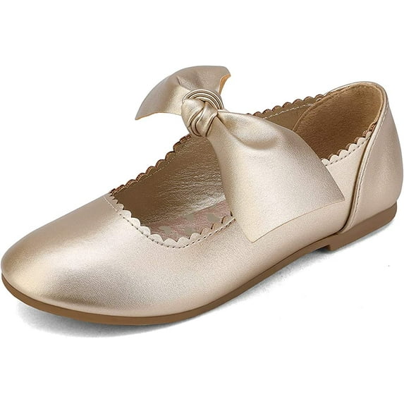 Girls Ballerina Dress Shoes Mary Jane Flats