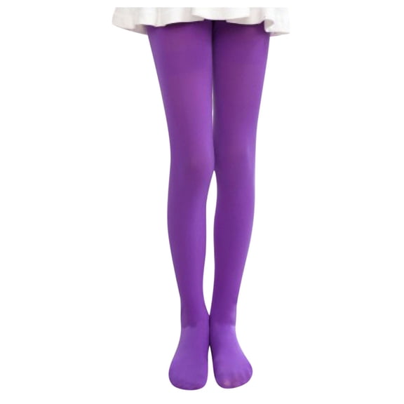 Girls Ballet Dance Tights with Attached Colorful Skirt Soft Stretchable Comfortable Performance Wear