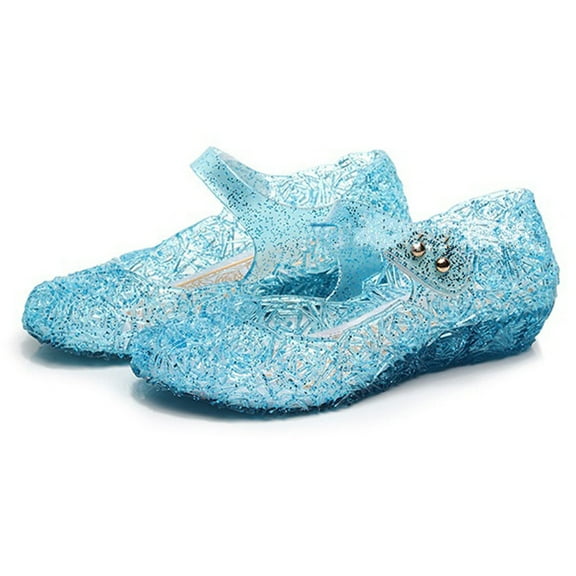 Girls Ballet Flats Mary Jane Dance Jelly Shoes Snow Princess Sandals for Toddler Little Girl