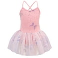 thumbnail image 1 of Girls Ballet Leotard with Tutu Skirt Dance Clothes Gymnastics Camisole Bodysuit Butterfly Training Outfit, 1 of 5