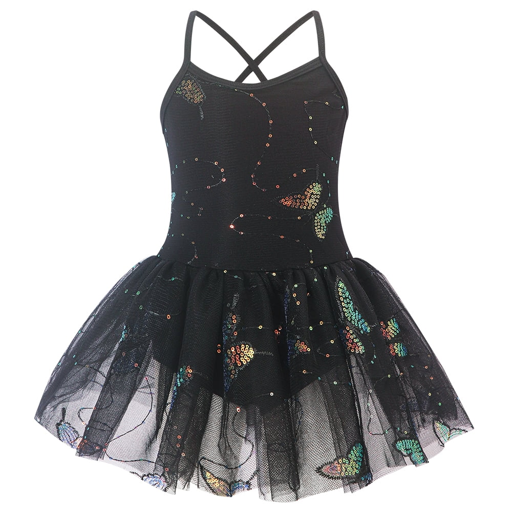 Girls Ballet Leotard with Tutu Skirt Dance Clothes Gymnastics