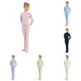 thumbnail image 1 of Girls Ballet Long Sleeve Practice Leotard Elegant Dancewear Flexible Fit For Outdoor Casual Daily Campus Class Performances Girls Casual Outfit Sets, 1 of 4