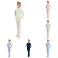 thumbnail image 1 of Girls Ballet Long Sleeve Practice Leotard Elegant Dancewear Flexible Fit For Outdoor Casual Daily Campus Class Performances Girls Casual Outfit Sets, 1 of 4
