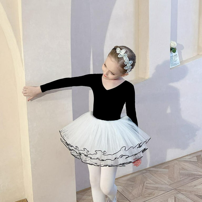 ildsted Misforståelse Far Girls Ballet Long Sleeve Skirted Leotards with Tutus Skirt Dance Dress  Ballerina Outfits - Walmart.com