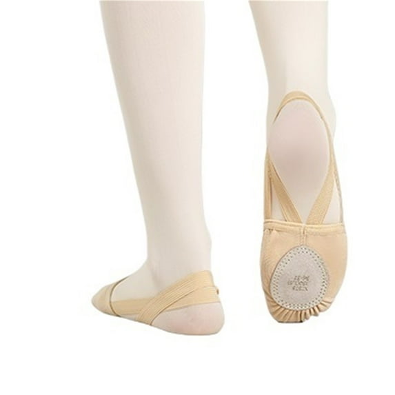 Girls Ballet Shoes Soft Soled Elastic Half Artistic Gym Shoes Rhythmic Gymnastics Elastic Dance Shoes