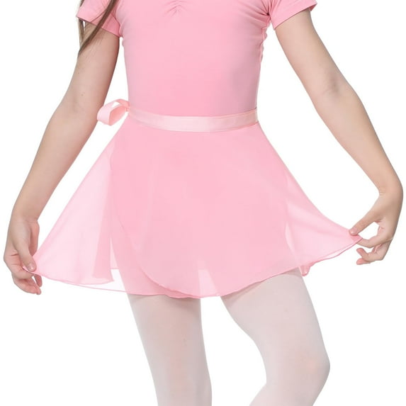 Girls Ballet Skirt Women Adult Dance Skirt Toddler Wrap Chiffon Skirt Leotard Adjustable Ballerina Dance Clothes