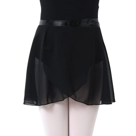 Girls Ballet Skirt Women Adult Dance Skirt Toddler Wrap Chiffon Skirt Leotard Adjustable Ballerina Dance Clothes