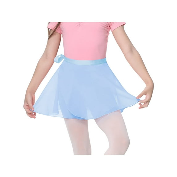 Girls Ballet Skirt Women Adult Dance Skirt Toddler Wrap Chiffon Skirt Leotard Adjustable Ballerina Dance Clothes