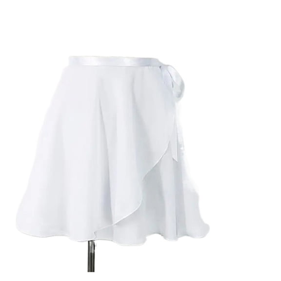 Girls Ballet Skirts Dance Skirt White Black Chiffon Skirts Woman Tied Mini Short Dance Skirt