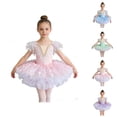 thumbnail image 1 of Girls Ballet Tutu Dance Dress with Flowy Skirt and Bodice, Kids Ballerina Princess Outfit Leotard for Stage Performances, 1 of 4
