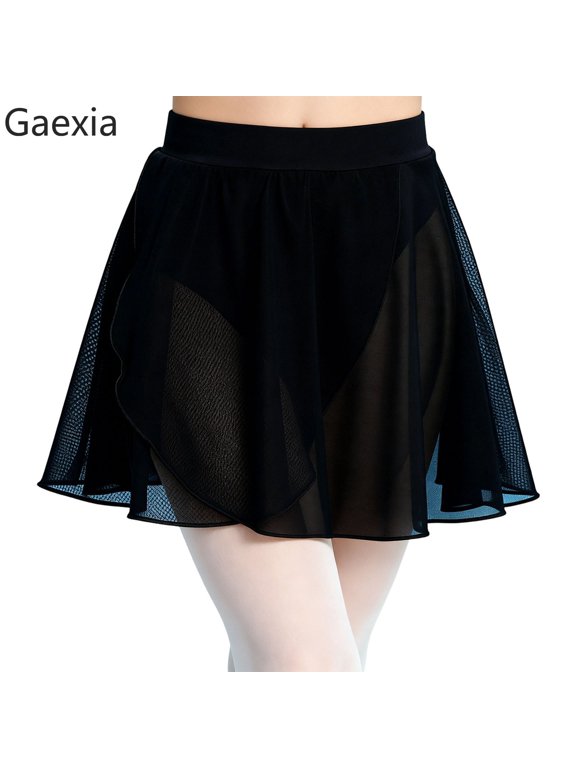 Girls Ballet Tutu Dance Practice Skirt With Soft Mesh Layered Design And Elastic Waist For Performance Training Recital