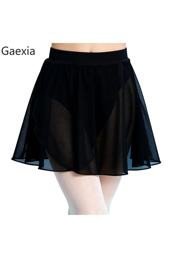 Girls Ballet Tutu Dance Practice Skirt With Soft Mesh Layered Design And Elastic Waist For Performance Training Recital