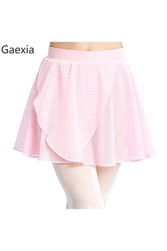 Girls Ballet Tutu Dance Practice Skirt With Soft Mesh Layered Design And Elastic Waist For Performance Training Recital