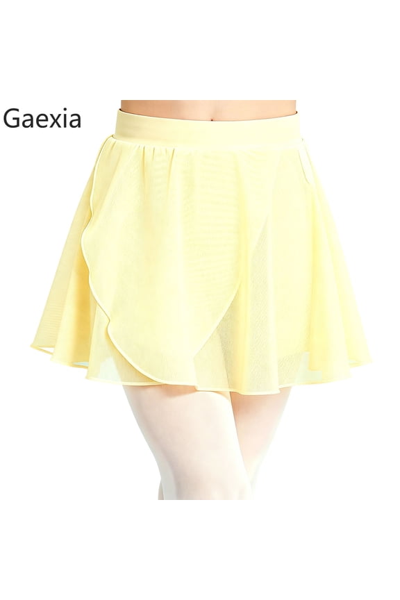 Girls Ballet Tutu Dance Practice Skirt With Soft Mesh Layered Design And Elastic Waist For Performance Training Recital