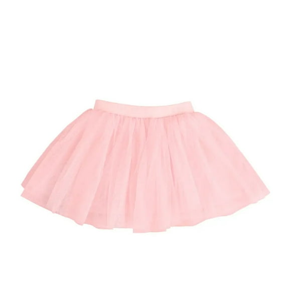 Girls Ballet Tutu Skirts Fluffy 4 Layers Soft Yarn Tulle Skirts Elastic Short Skirts Performance Dance