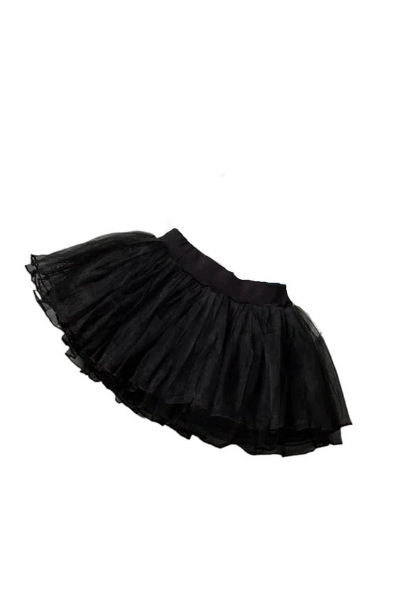 Girls Ballet Tutu Skirts Pink Fluffy 4 Layer Soft Yarn Tulle Skirts Elastic Ballet Leotard Skirts