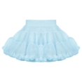 thumbnail image 1 of Girls Ballet Tutu Skirts with Lining Skirt Nylon Dance Elastic Short Mini Skirt 2 Layers Dance Tutu Dress, 1 of 7