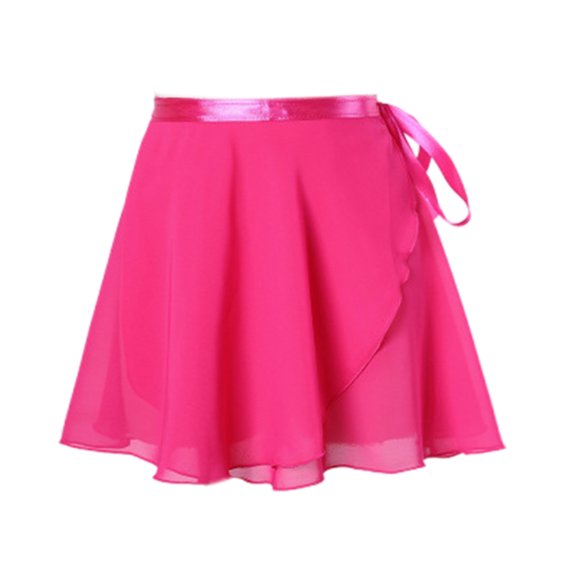Girls Ballet Wrap Skirts Women Chiffon Skate Wrap Scarf Skirt Classic Chiffon Wrap Dance Skirt with Tie Waist for Dance