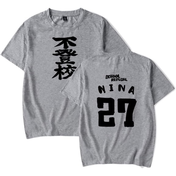 Girls Band Cry Nina Iseri no Futoko Merch Short Sleeve T-shirt Unisex Fashion Crew Neck Top