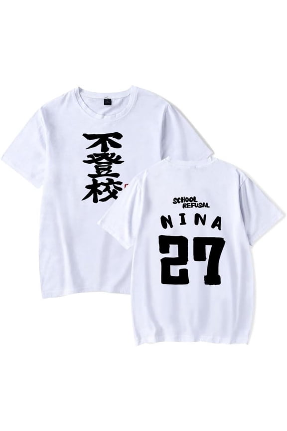 Girls Band Cry Nina Iseri no Futoko Merch Short Sleeve T-shirt Unisex Fashion Crew Neck Top