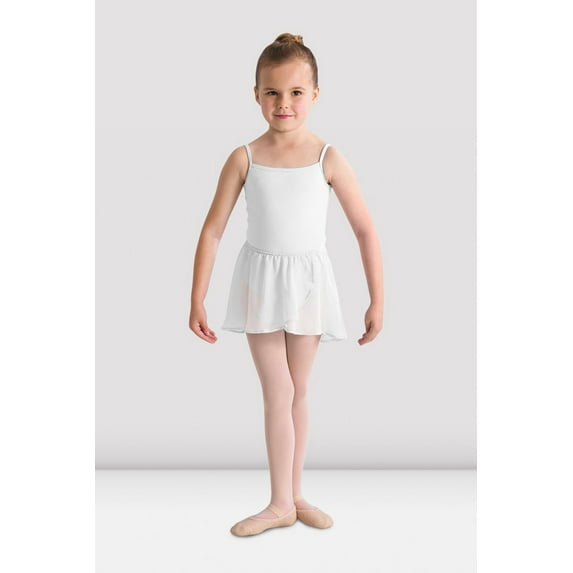 Girls Barre Stretch Waist Ballet Skirt, White