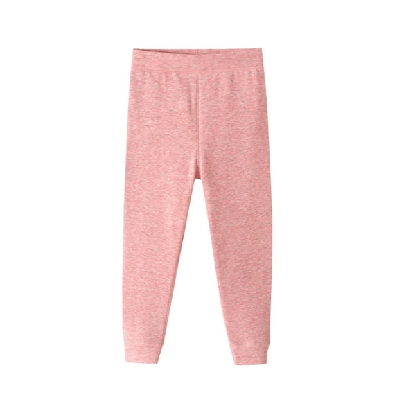 Girls Baseball Pants Black Kids Winter Leggings for Girls Boys Thick Velvet Warm Pants Lined Winter Leggings Tights Pink, 160