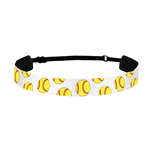 Girls Baseball Softball Sports Hairband Elastic Non Headband Hairband Running Headband Hair Accessories Designed Headbands for Women Preteen Girl Rainbow Hair Chalk Comb Toddler Pigtail Bows