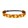 thumbnail image 1 of Girls Baseball Softball Sports Hairband Elastic Non Headband Hairband Running Headband Hair Accessories Designed Headbands for Women Preteen Girl Rainbow Hair Chalk Comb Toddler Pigtail Bows, 1 of 2