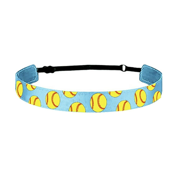 Girls Baseball Softball Sports Hairband Elastic Non Headband Hairband Running Headband Hair Accessories Designed Headbands for Women Preteen Girl Rainbow Hair Chalk Comb Toddler Pigtail Bows