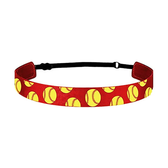 Girls Baseball Softball Sports Hairband Elastic Non Headband Hairband Running Headband Hair Accessories Puffy Bows Hair Chalk Combs Headbands for Girls Hair Good Hair Chalk Women Scrunchies Hair