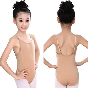 Girls' Basic Camisole Leotard with Adjustable Straps Sleeveless Dance Ballet Kids Dancewear Camisole Leotard