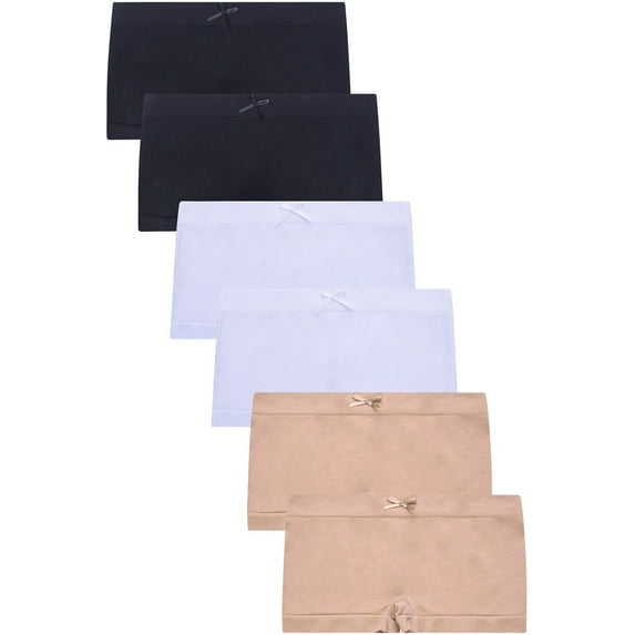 Girls' Basic Cropped Trainer Spaghetti Strap Training Bra with Removable Pad (Single or 6 or 12 Packs)