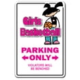 thumbnail image 1 of Girls Basketball novelty sticker | Indoor/Outdoor | Funny Home Décor for Garages, Living Rooms, Bedroom, Offices | SignMission Team Gift School Girl Decal Wall Plaque Decoration, 1 of 4