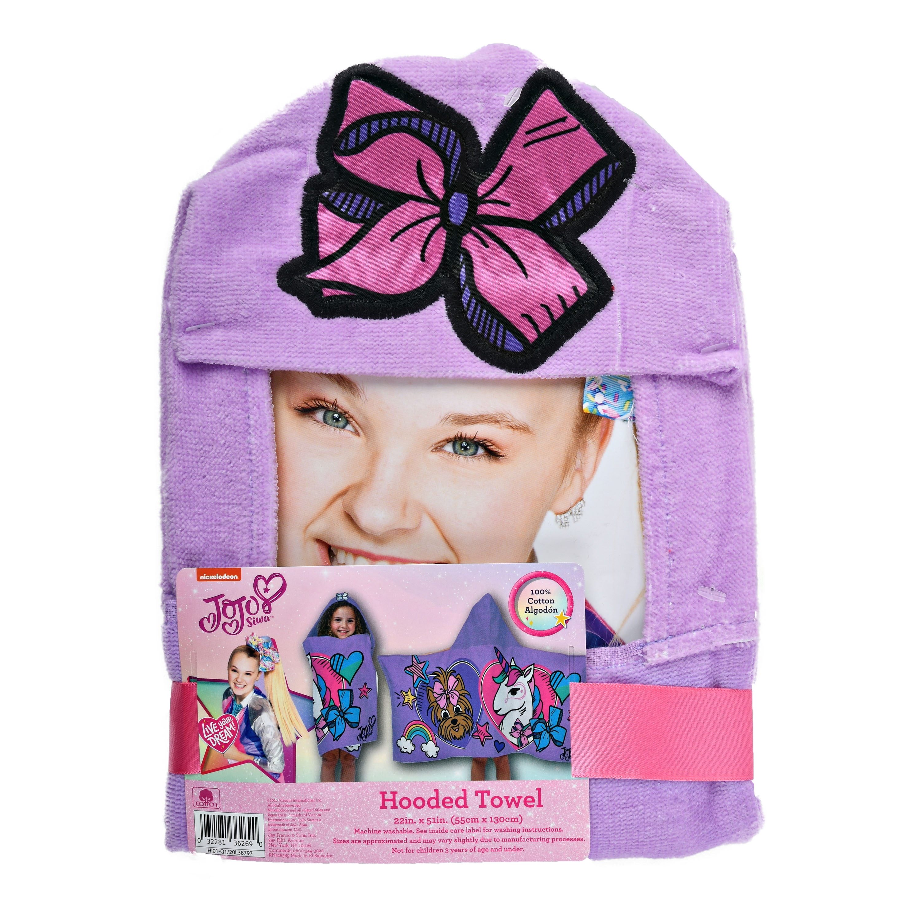 Girls Bath Towels Cotton Terry Pool and Beach Hooded Towel Wrap ...